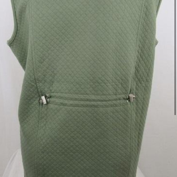 Quaker Factory olive colored vest size L - Picture 2 of 8